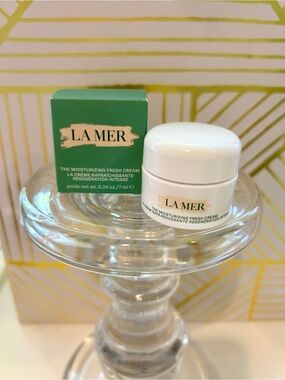 ✨La Mer The Moisturizing Fresh Cream | 0.24 oz | Deluxe Travel Size |New in box✨